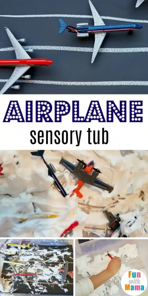 airplane sensory bin for toddlers weekly activity plan