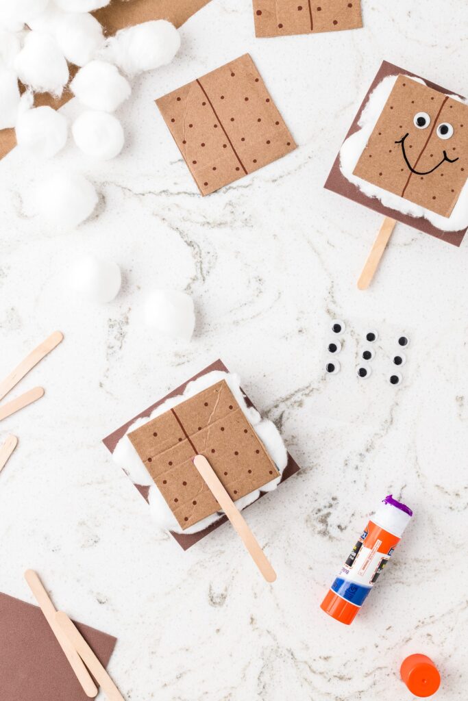 smores craft for toddlers camping 