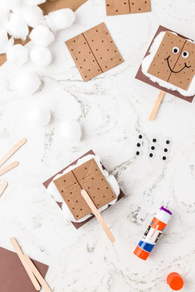 smores craft for toddlers camping