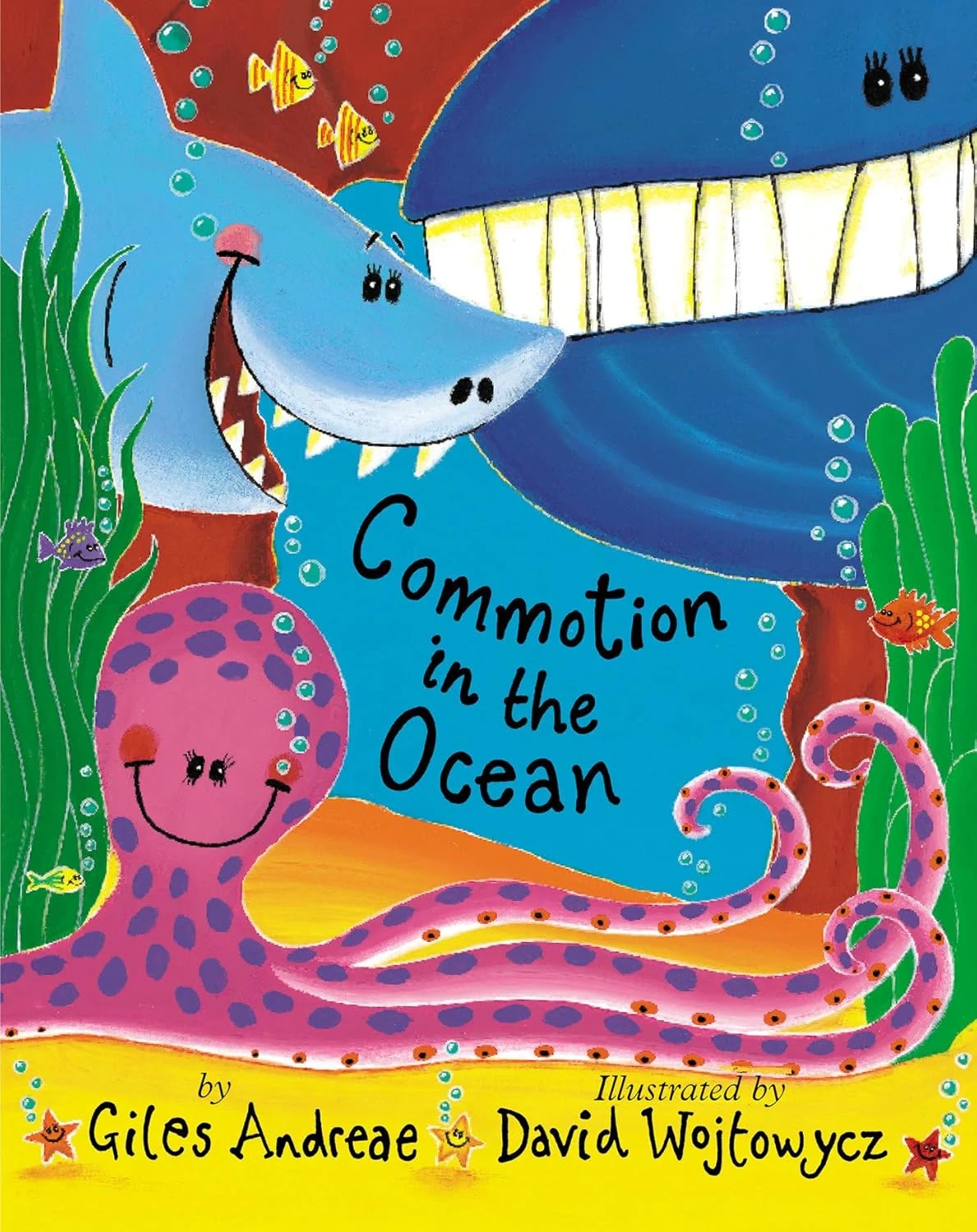 Commotion in the Ocean book by Giles Andreae under the sea book