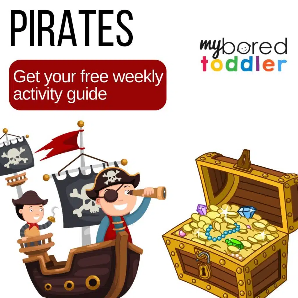 Pirates weekly toddler activity plan