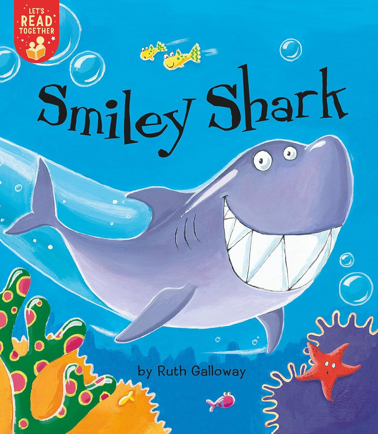 Smiley Shark under the sea ocean book for toddlers preschool