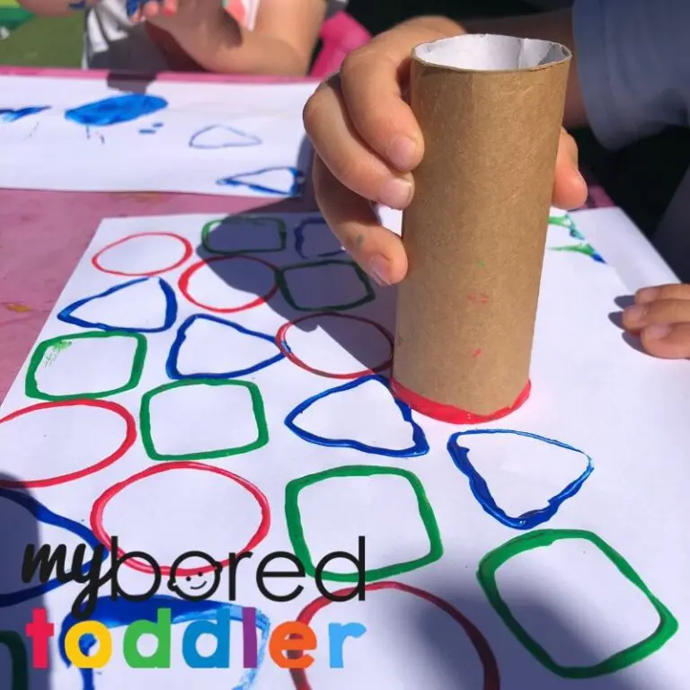 shape stamping with cardboard tubes