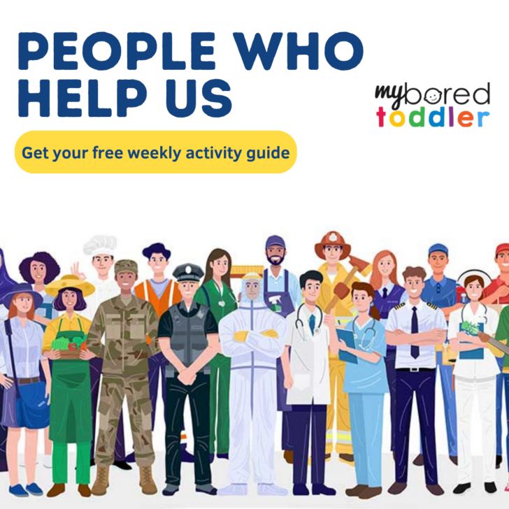 PEOPLE WHO HELP US |Weekly Toddler Activity Plan - My Bored Toddler