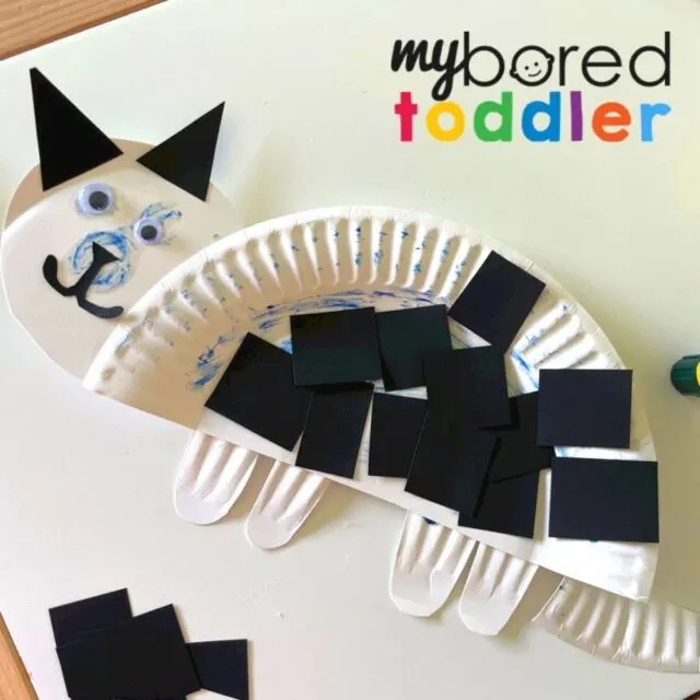 paper plate cat craft