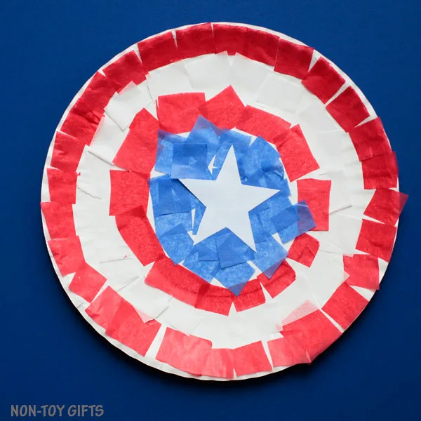 superhero shield craft for toddlers preschoolers
