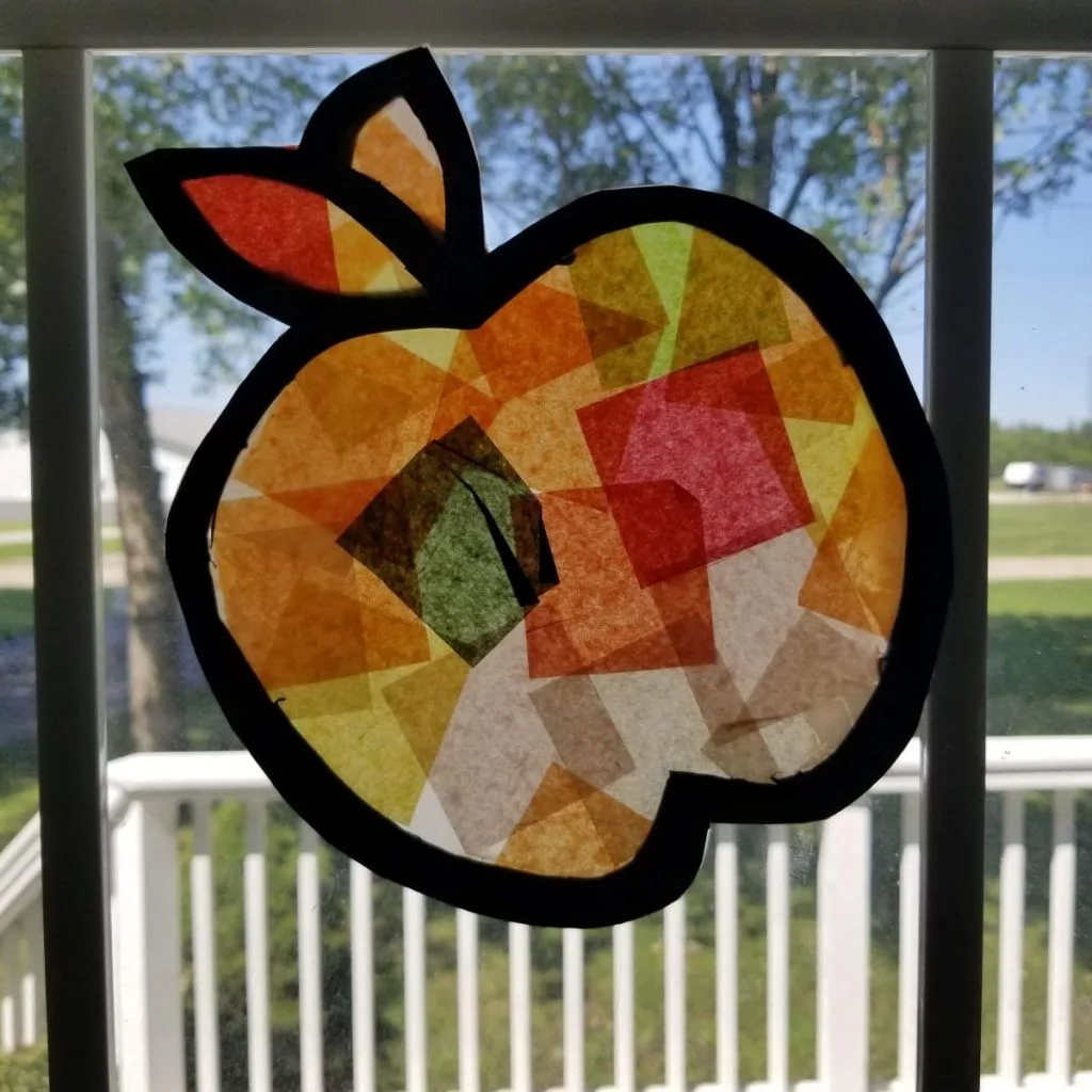 apple suncatcher craft