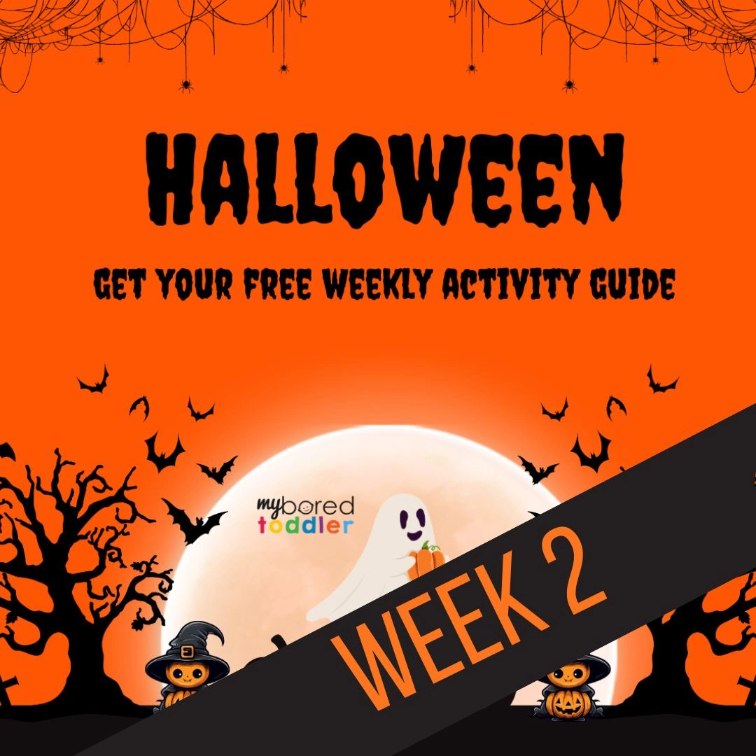 week 2 halloween toddler activity plan