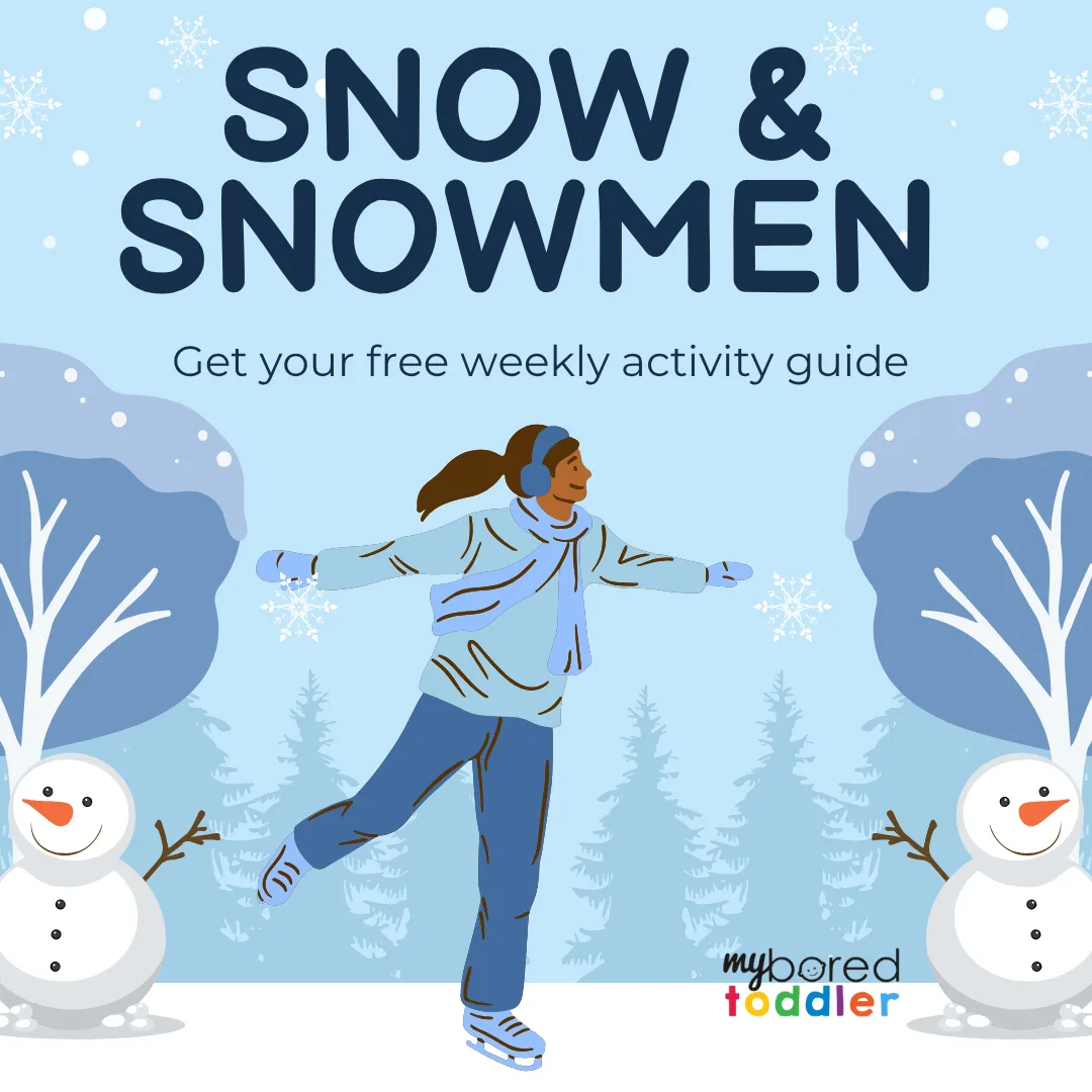 Snow Snowman Toddler Weekly Activity Plan