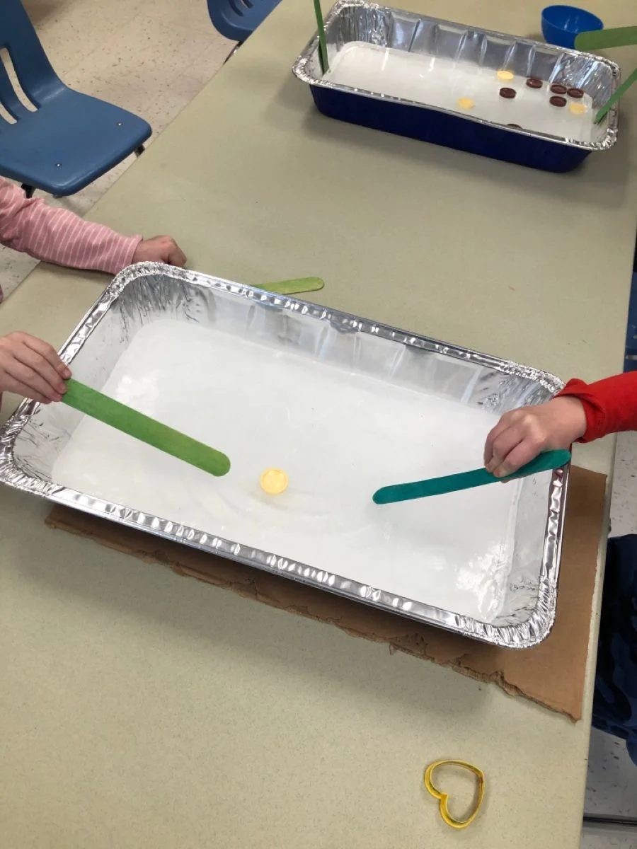 ice hockey with craft sticks